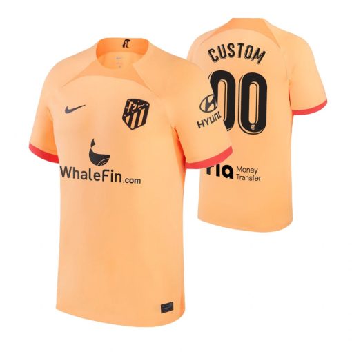 Custom Atletico de Madrid 2022-23 Third Jersey Orange