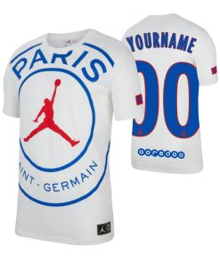 Custom Paris Saint-Germain 2020-21 Game White Short Sleeve Jersey