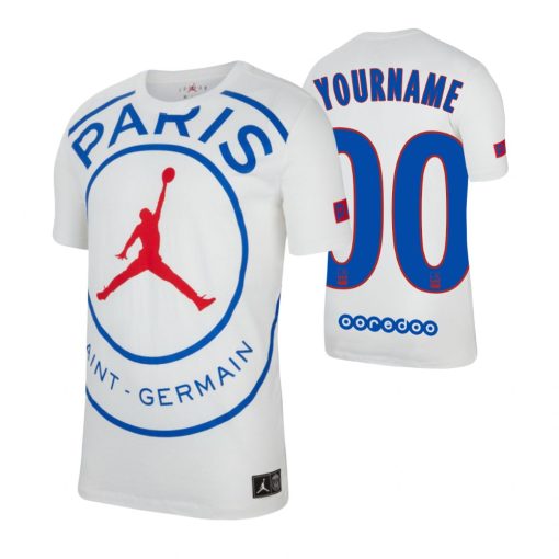 Custom Paris Saint-Germain 2020-21 Game White Short Sleeve Jersey