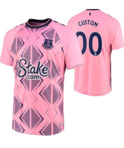 Custom Everton 2022-23 Away Jersey Pink