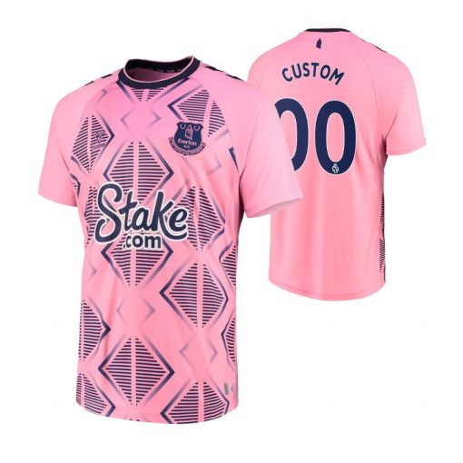 Custom Everton 2022-23 Away Jersey Pink