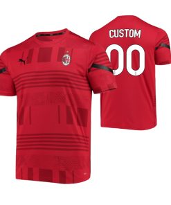 Custom AC Milan Red Pre-Match DryCELL Jersey