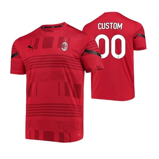 Custom AC Milan Red Pre-Match DryCELL Jersey