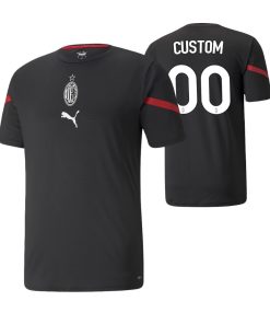 Custom AC Milan Black Pre-Match Jersey