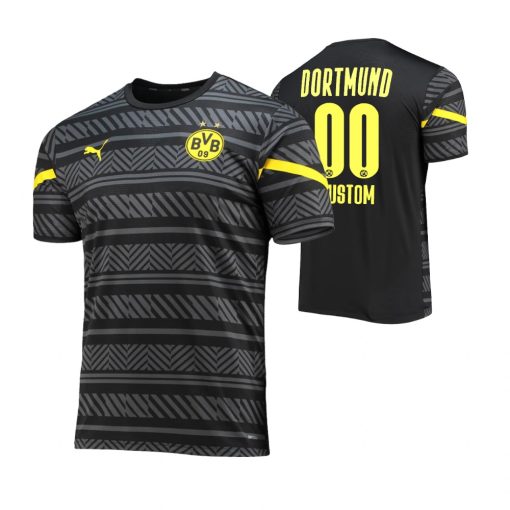 Custom Borussia Dortmund Black Pre-Match DryCELL Jersey