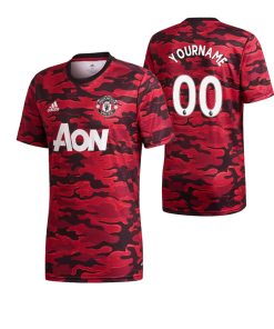 Custom Manchester United Red Pre-Match Jersey