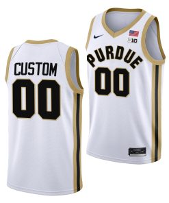Custom Purdue Boilermakers White College Basketball Jersey 2022-23