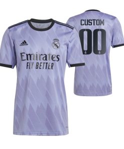 Custom Real Madrid 2022-23 Away Jersey Purple