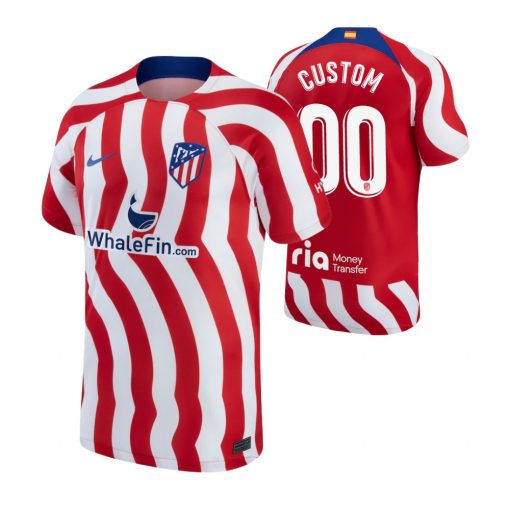 Custom Atletico de Madrid 2022-23 Home Jersey Red