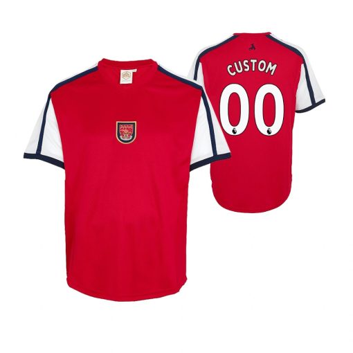 Custom Arsenal Retro Red Crest Home Jersey