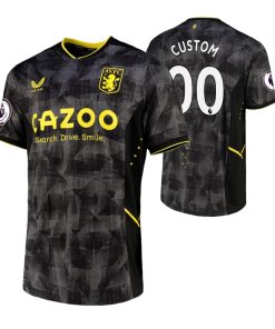 Custom Aston Villa 2022-23 Third Black Jersey