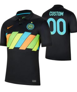 Custom Inter Milan 2021-22 Third Jersey Black