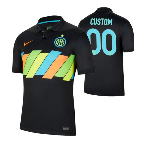 Custom Inter Milan 2021-22 Third Jersey Black