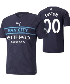 Custom Manchester City 2021-22 Third Jersey Navy