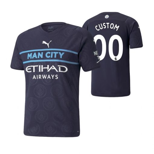 Custom Manchester City 2021-22 Third Jersey Navy