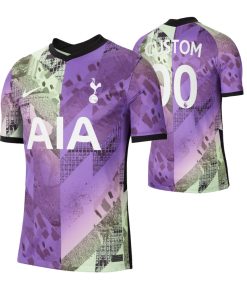 Custom Tottenham Hotspur 2021-22 Third Jersey Purple