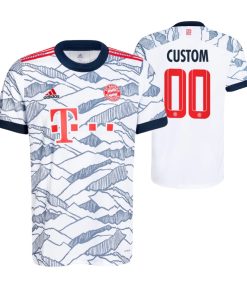 Custom Bayern Munich 2021-22 Third Jersey White
