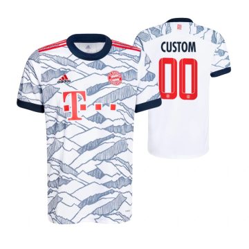 Custom Bayern Munich 2021-22 Third Jersey White