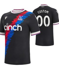 Custom Crystal Palace 2022-23 Third Jersey Black