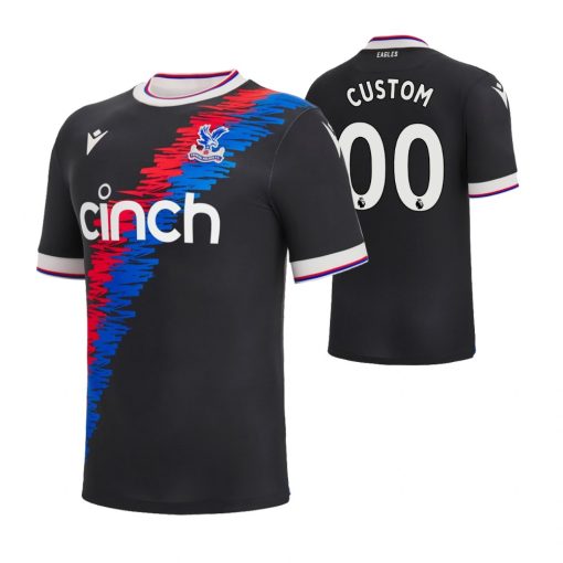 Custom Crystal Palace 2022-23 Third Jersey Black