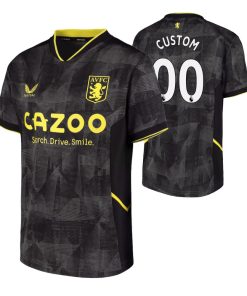 Custom Aston Villa 2022-23 Third Jersey Black
