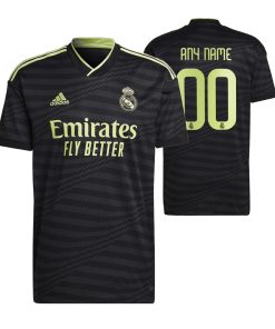 Custom Real Madrid 2022-23 Third Jersey Black