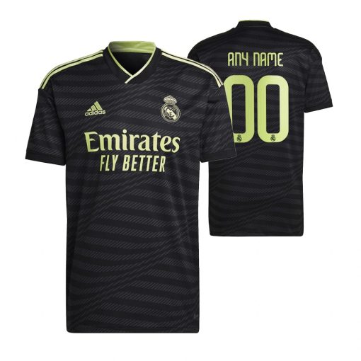 Custom Real Madrid 2022-23 Third Jersey Black