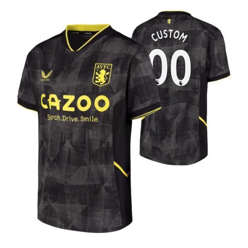 Custom Aston Villa 2022-23 Third Jersey Black