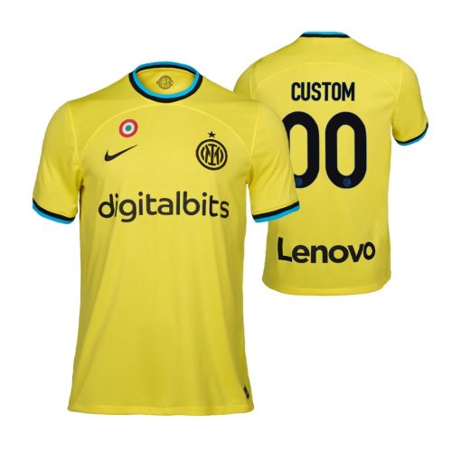 Custom Inter Milan 2022-23 Third Jersey Yellow