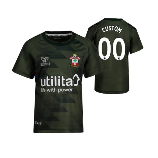 Custom Kids Southampton Dark Green 2022-23 Third Jersey