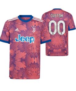 Custom Kids Juventus Pink 2022-23 Third Jersey