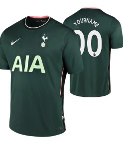 Custom Tottenham Hotspur Green 2020-21 Away Short Sleeve Jersey