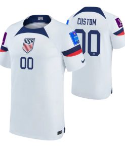 Custom USMNT National Team 2022 World Cup White Home Jersey