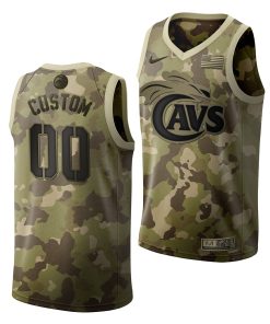 Custom Virginia Cavaliers Desert Camo 2019 Salute To Service Jersey NCAA Basketball
