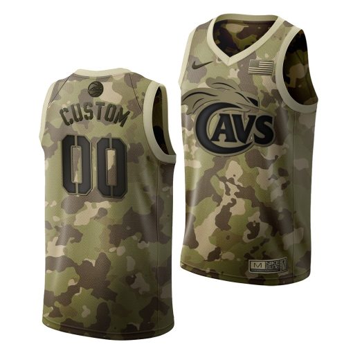 Custom Virginia Cavaliers Desert Camo 2019 Salute To Service Jersey NCAA Basketball