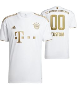 Custom Bayern Munich 2022-23 Away Jersey White