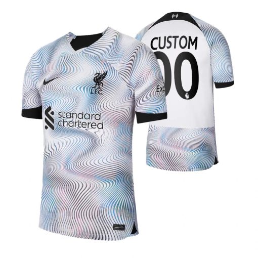 Custom Liverpool 2022-23 Away Jersey White