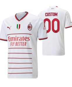 Custom AC Milan 2022-23 Away Jersey White