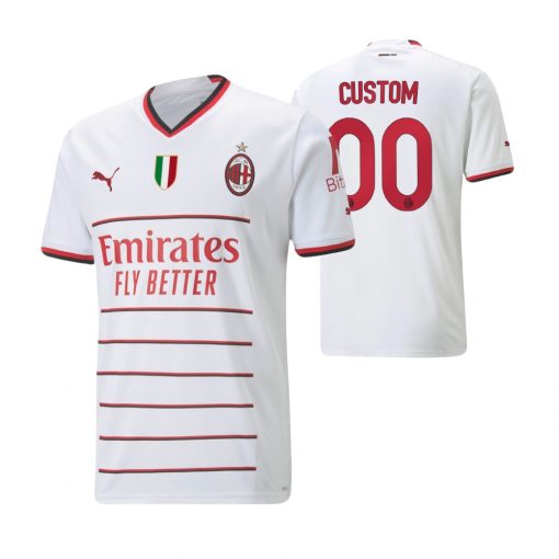 Custom AC Milan 2022-23 Away Jersey White