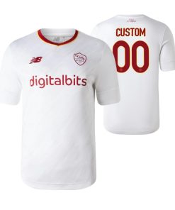 Custom AS Roma 2022-23 Away Jersey White