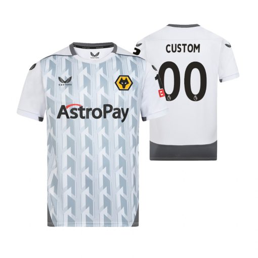 Custom Wolverhampton Wanderers 2022-23 Third Jersey White