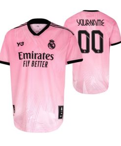 Custom Real Madrid Y-3 2021-22 Pink 120th Anniversary Goalkeepers Jersey