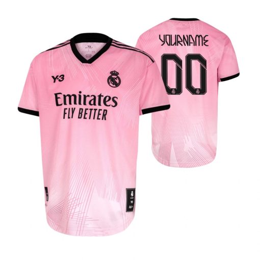 Custom Real Madrid Y-3 2021-22 Pink 120th Anniversary Goalkeepers Jersey