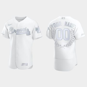 Custom Atlanta Braves Awards Collection Jersey White