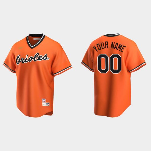 Custom Baltimore Orioles Cooperstown Collection Alternate Jersey Orange