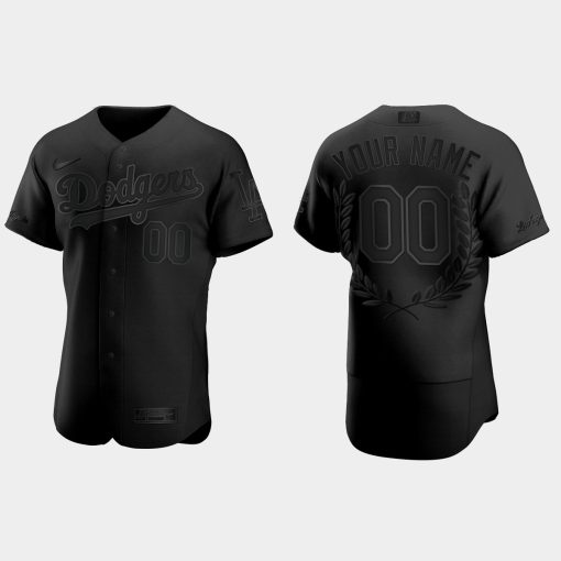 Custom Los Angeles Dodgers Awards Collection Jersey Black