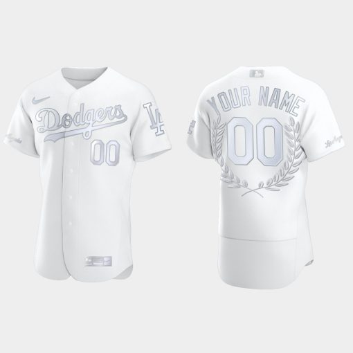 Custom Los Angeles Dodgers Awards Collection Jersey White