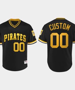 Custom Pittsburgh Pirates Turn Back The Clock 1979 Jersey Black