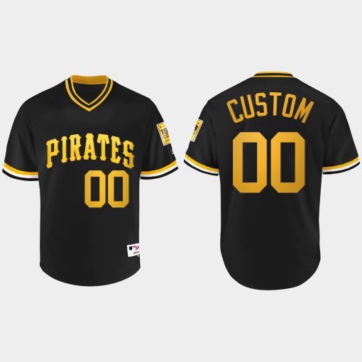 Custom Pittsburgh Pirates Turn Back The Clock 1979 Jersey Black