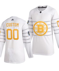 Custom 2020 NHL All Star Game Boston Bruins White Jersey